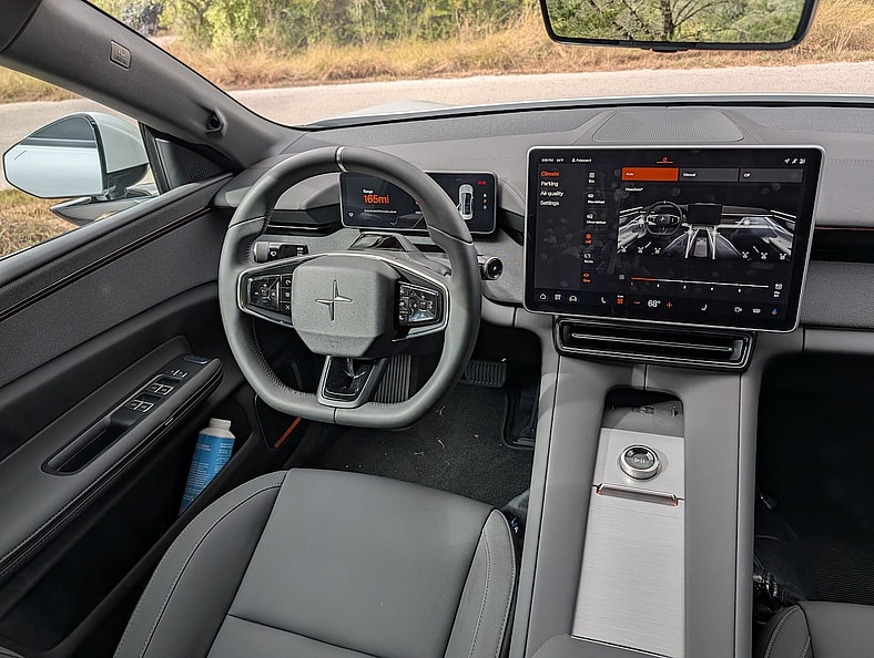 The View From The Driver'S Seat In The Polestar 4