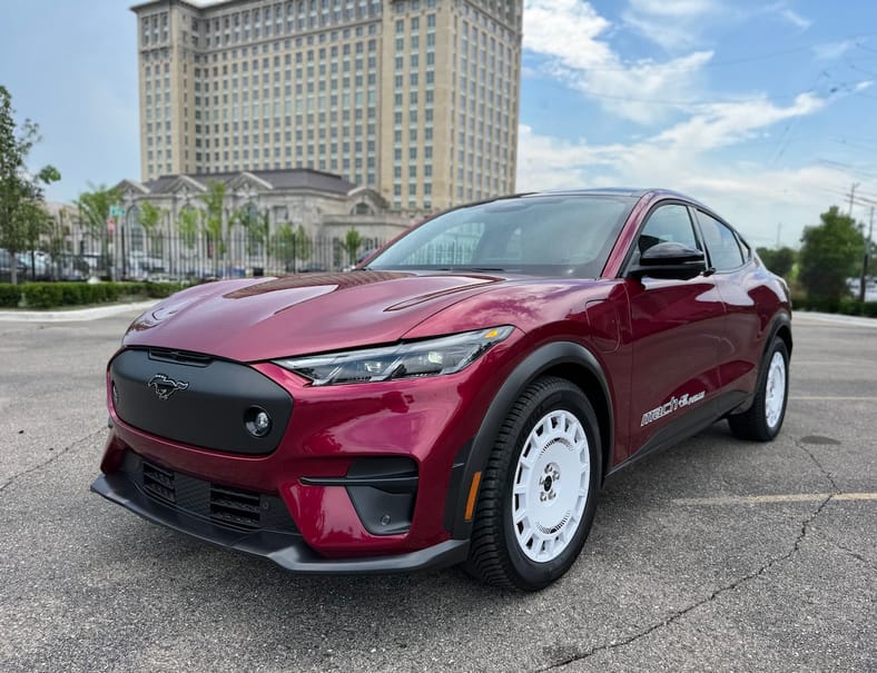 The 2025 Mustang Mach-E In Molten Magenta
