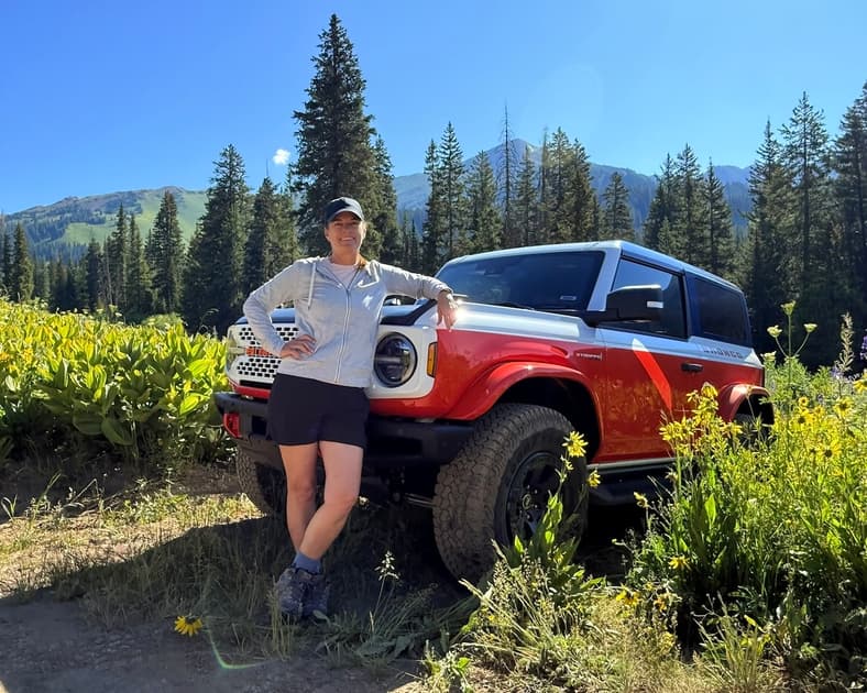 Sara Lacey With The Ford Bronco Stroppe Edition