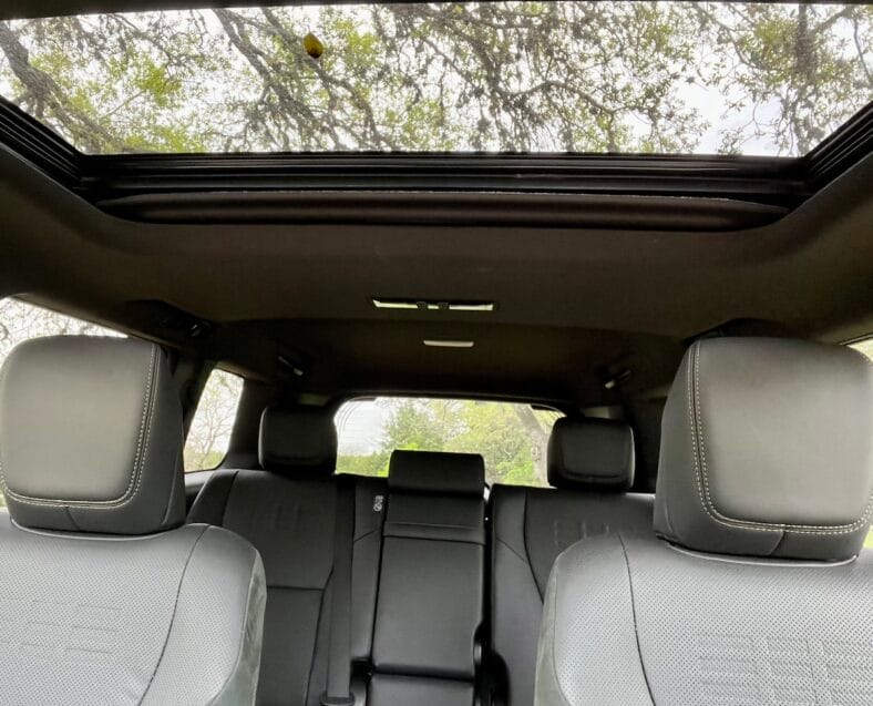 The Cabin And Sunroof In The 2024 Lexus Gx 550 Overtrail Edition