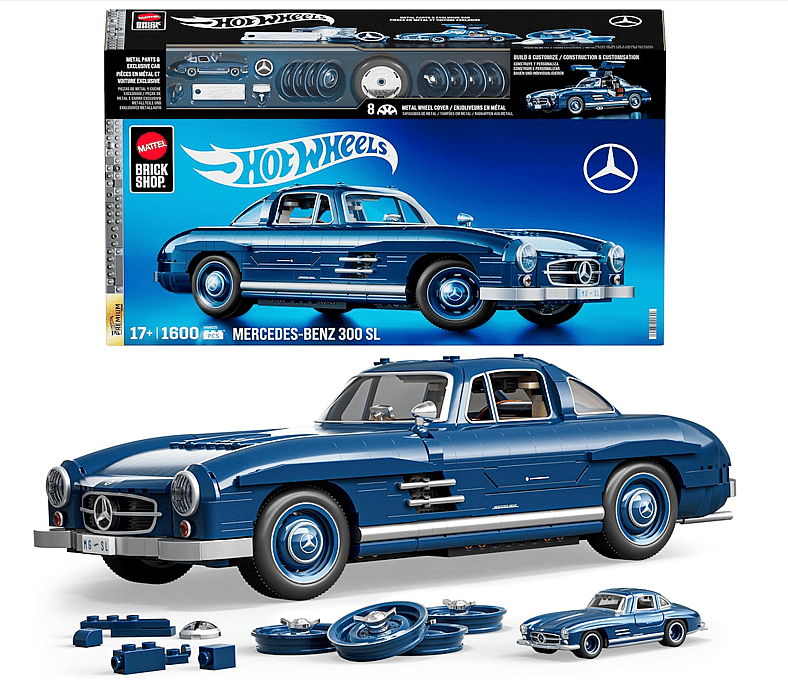 The Best Hot Wheels Models Dream Cars, and What It’s Like to Drive the Full Size Version IRL 14 Mercedes-Benz Gull-Wing Brick Shop Edition