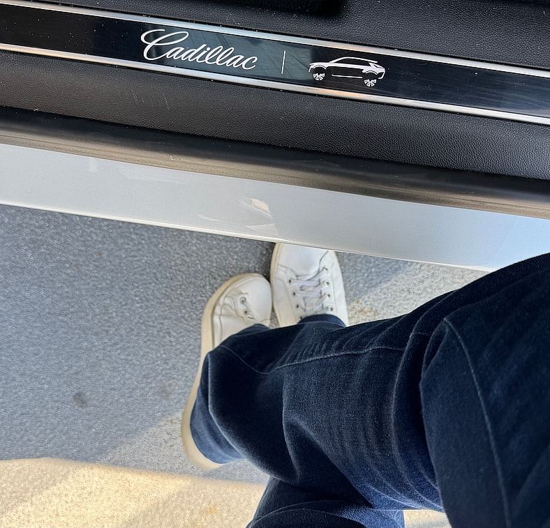 The Cadillac Sill Plate Features An Image Of The Lyriq