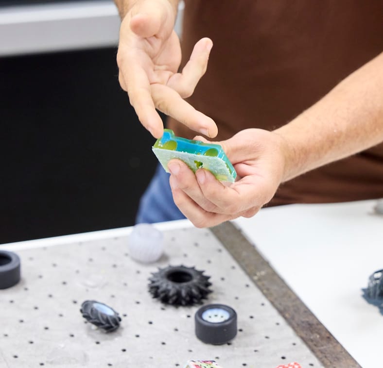 Behind the Scenes at Mattel’s Hot Wheels Design Center Is as Magical As You'd Imagine 7 Robert Coleman, Senior Team Lead, Model Shop, Showed Us How A Prototype Was Created By A 3-D Printer