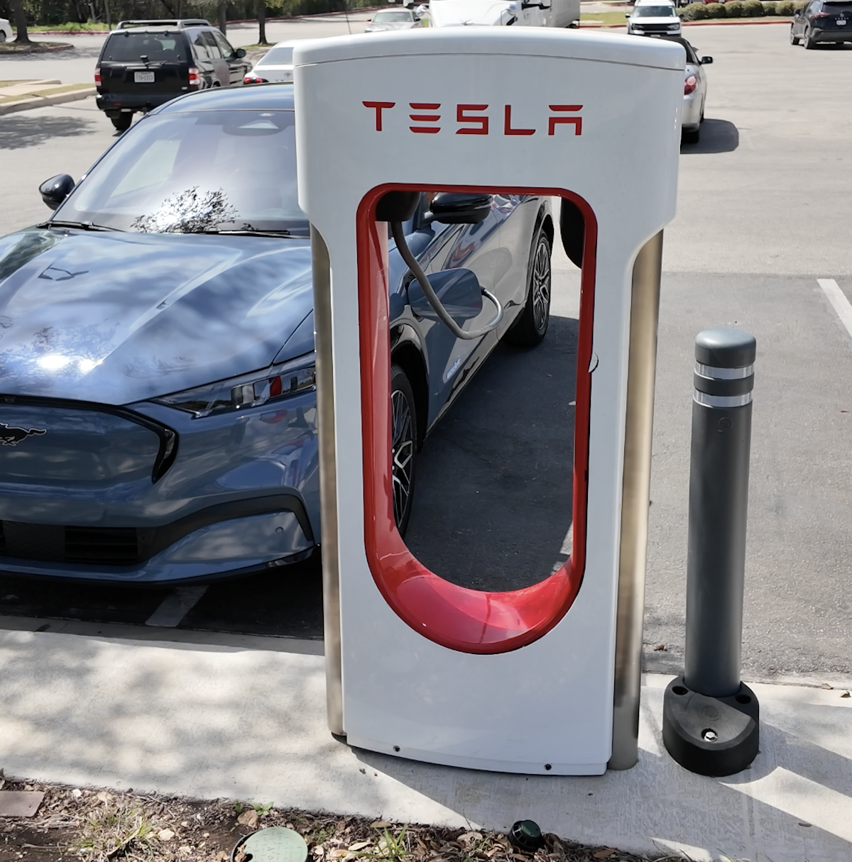 Charging At A Tesla Charger Is A Luxury