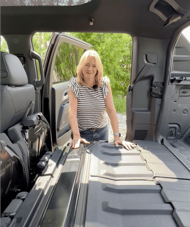The Midgate Is A Flat-Folding Rear Wall In The Chevrolet Silverado Ev