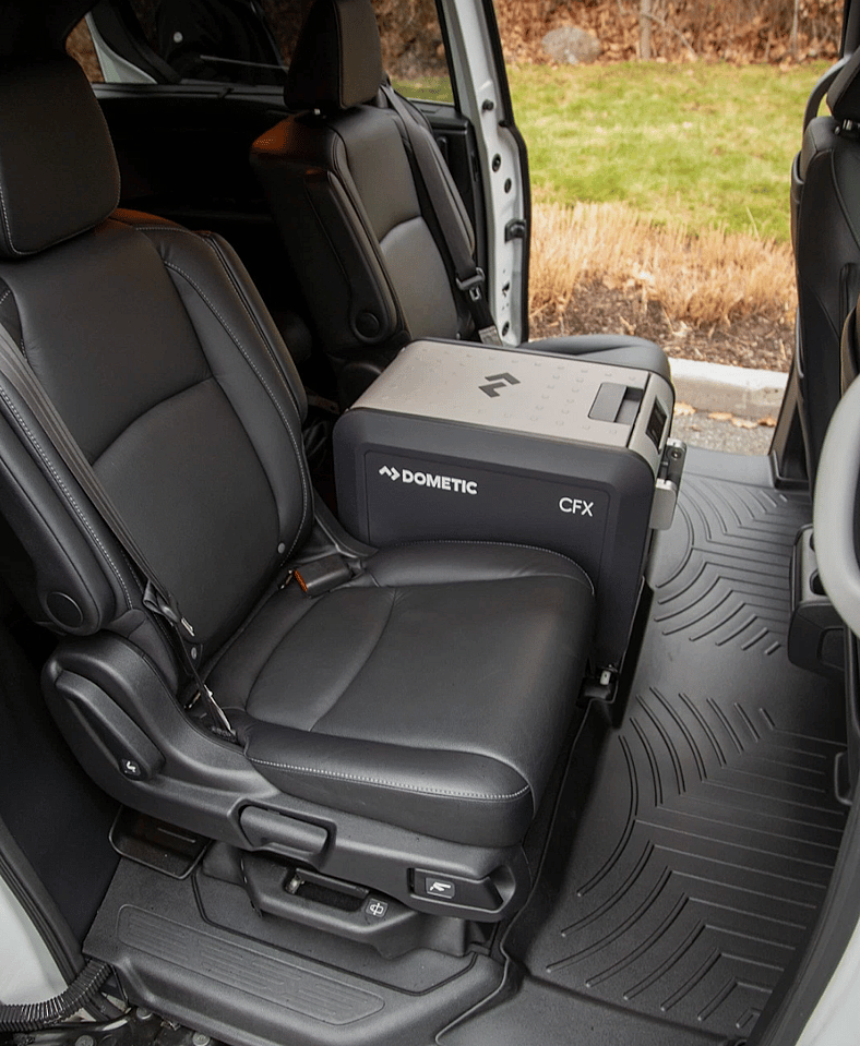 The Center Seat Was Removed To Accommodate A Dometic Cooler