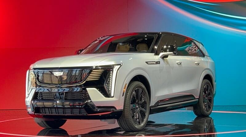 The 2025 Cadillac Escalade Iq Looks Sharp In White And Black