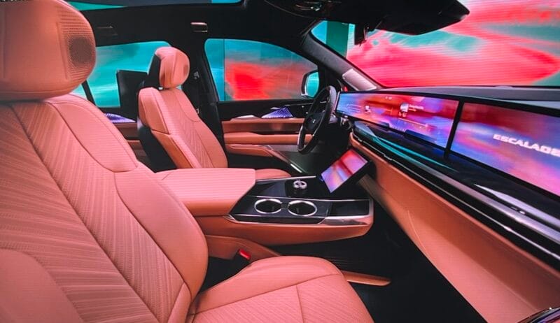 Interior Of The 2025 Cadillac Escalade Iq