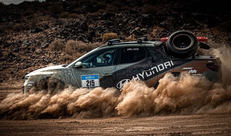 These Pickup Trucks Just Won Best Truck of Texas at the Texas Truck Rodeo 7 Hyundai Santa Cruz Post-Wrap. Photo: Rebelle Rally