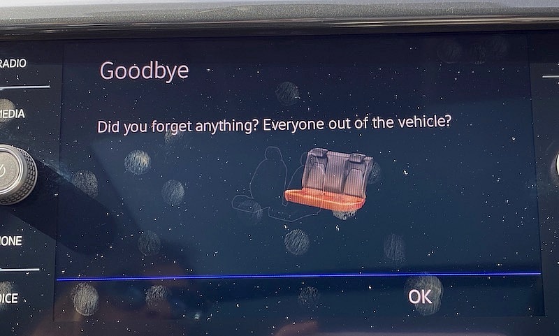 2022 Volkswagen Taos Rear Seat Passenger Reminder New Car Technology