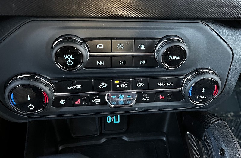 Ford Bronco Raptor Climate Controls. Spring Car Care