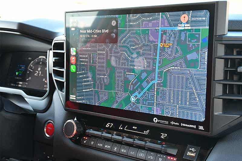 Emergency Preparedness Toyota Navigation Is On A 14&Quot; Touchscreen
