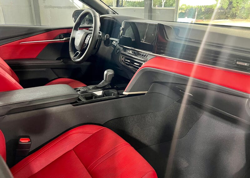 Loving The Cockpit Red Interior In The 2025 Toyota Camry Is Among The Best Cars. Photo Connie Peters
