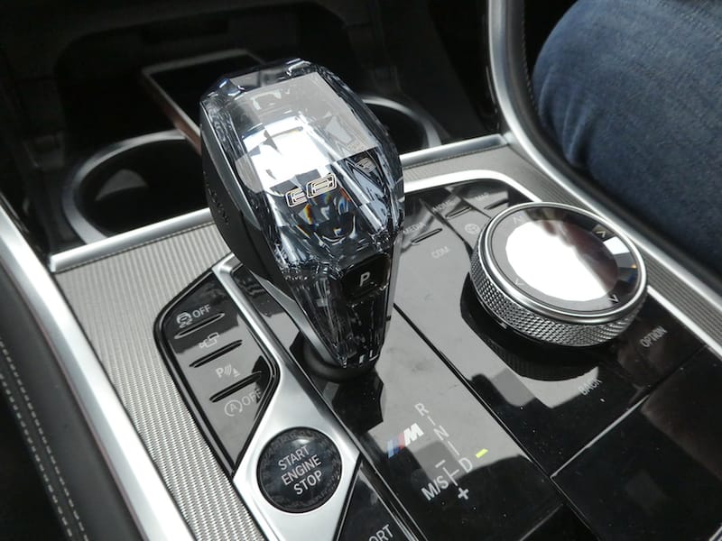 Swarovski crystal shifter top bmw