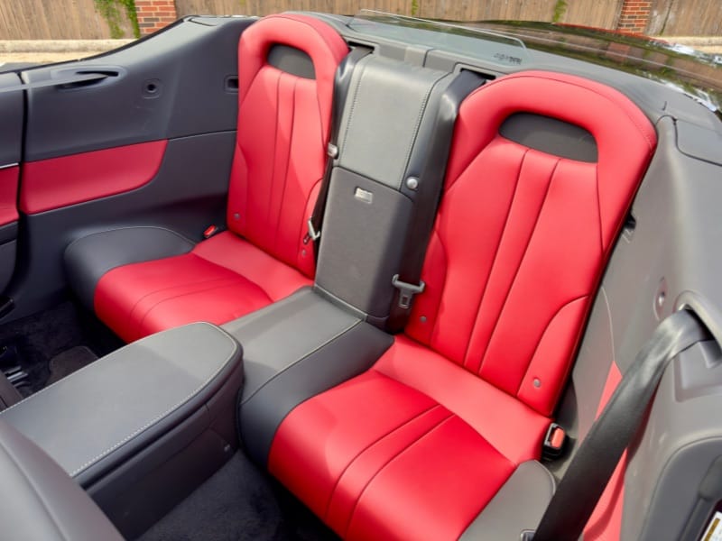 The Lexus LC 500 backseat. Photo: Holli Fourniquet