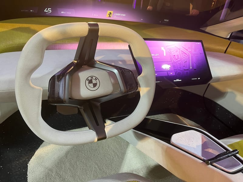 The front cabin in the BMW Neue Klasse concept