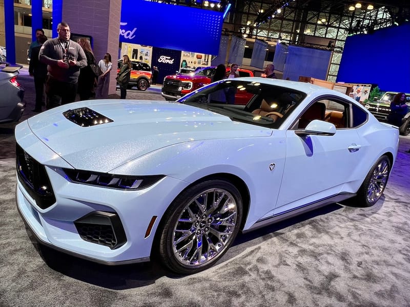 A Girls Guide To Cars | New Car Trends, Plus A Few Splashy Debuts, At The 2024 New York Auto Show  - Ford Mustang Gt Sydney Sweeney