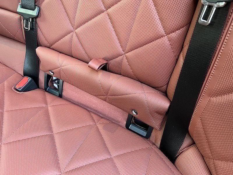 The Rear Seats Have Covered Child Passenger Car Seat Latch Sets, Just Pull The Tab To Reveal Them