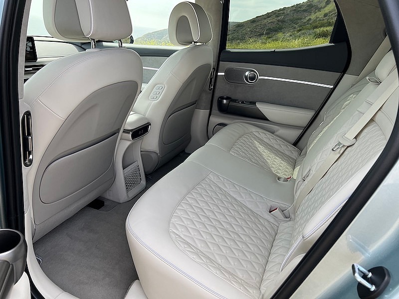 The Rear Seats In The Genesis Gv60 Are Comfortable And Roomy