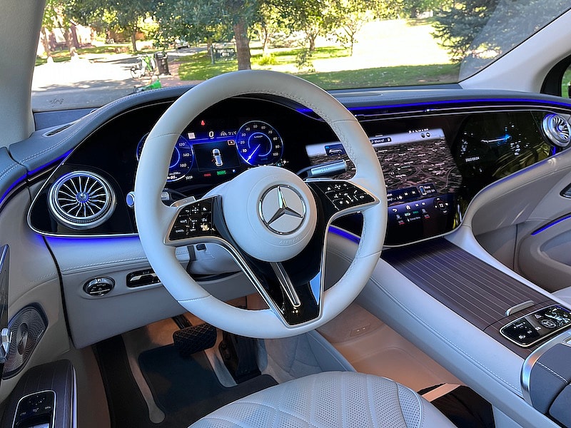 The 2023 Mercedes-Benz Eqs Suv Dash Hands Free Driving Self Driving Cars