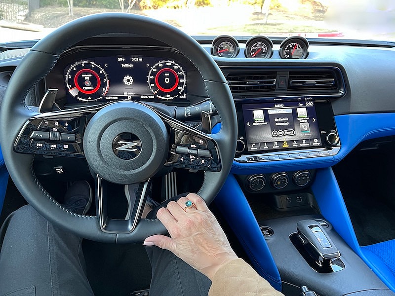The View From The Driver'S Seat In The Nissan Z