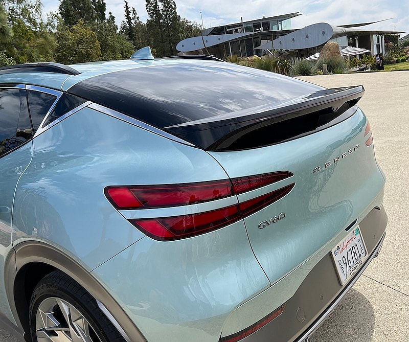 The Rear Tail Lights In The Genesis Gv60 Reflect The Deslgn Language Of The Brand