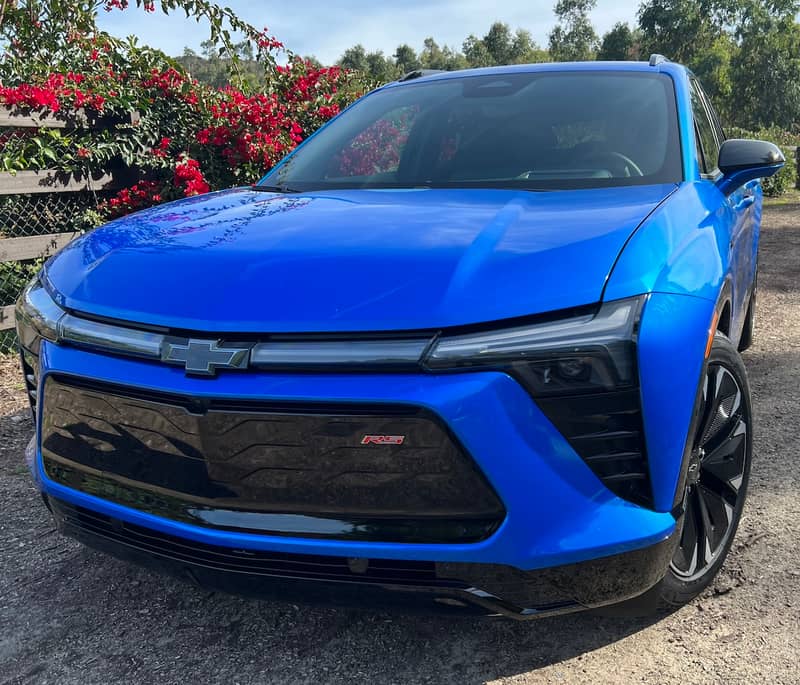 The Front Of The Chevrolet Blazer Ev Rs