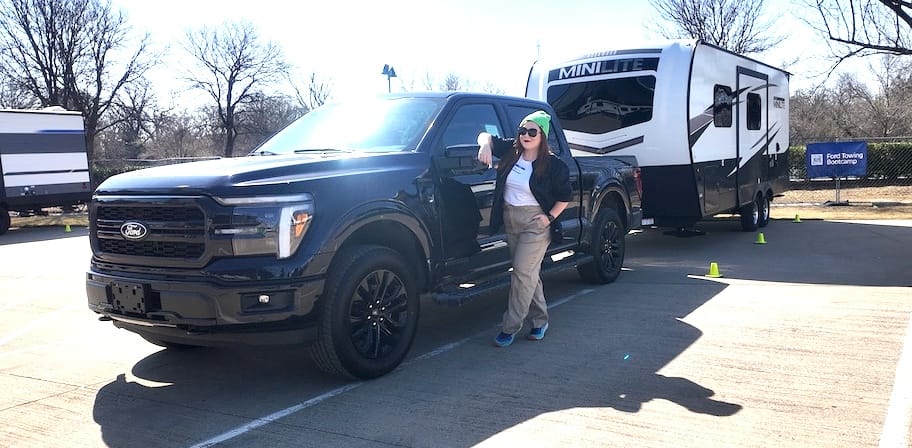 We are ready to tow like a pro at the Ford Towing Bootcamp
