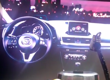 Mazda heads up display CES 2014