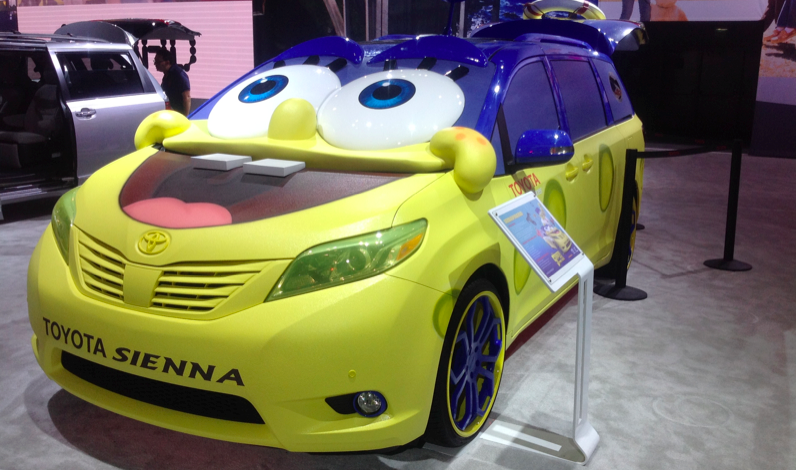 Sponge Bob Toyota Sienna--LA Auto Show