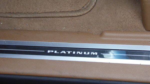 Just so you know what to expect, the Platinum edition gives you a heads up as you get into the car