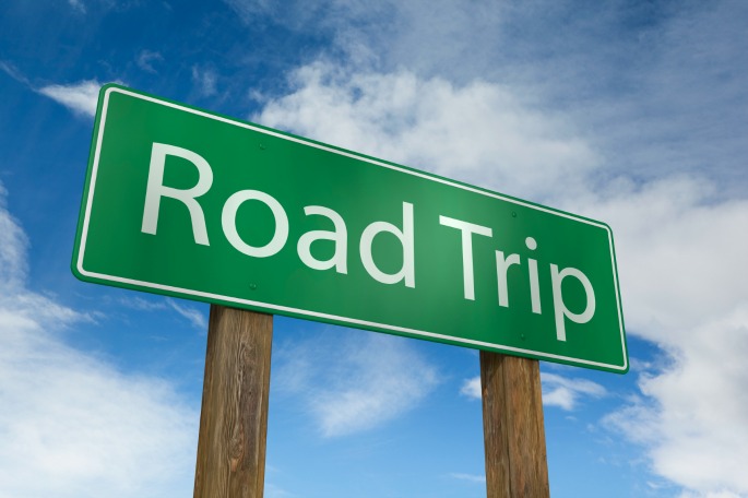Road trip sign – what are your go-to road trip snacks?