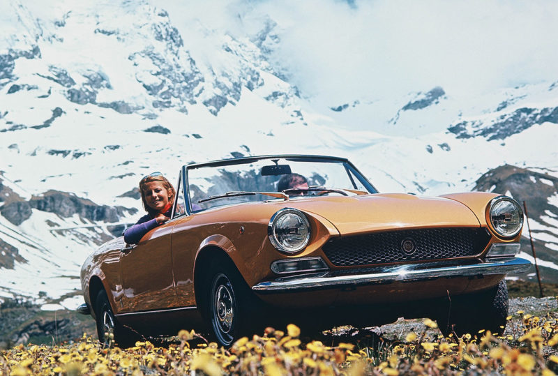 The original Fiat 124 Spider (courtesy FCA North America)