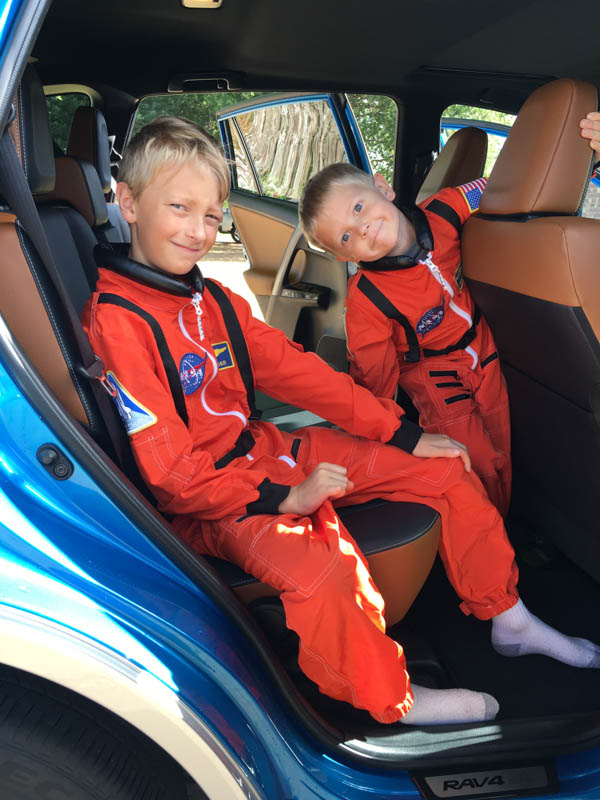 My kids thought the 2016 Toyota RAV4 SE AWD was a space ship. - Photo taken by Erica Mueller for A Girls Guide to Cars