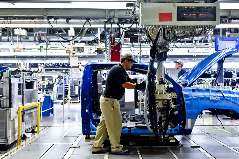 Touring Toyota Motor ManufacturingTexas in San Antonio.