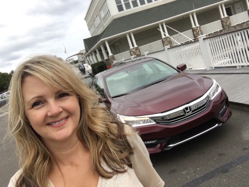 Me with the Honda Accord; I liked it's elegant silhouette and exterior appeal. Photo: Scotty Reiss