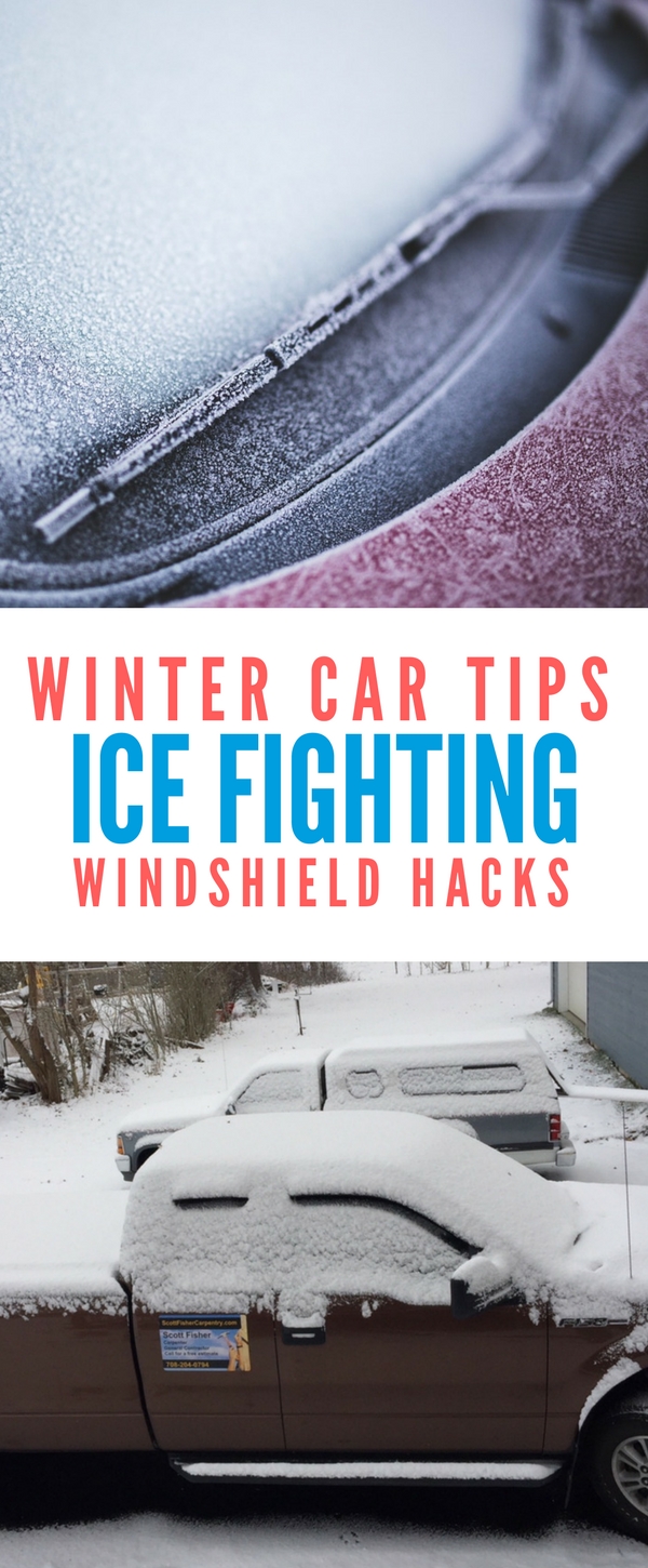 Fight ice this winter with these easy windshield hacks. All yu need is a cfredit card, socks and vinegar. 
