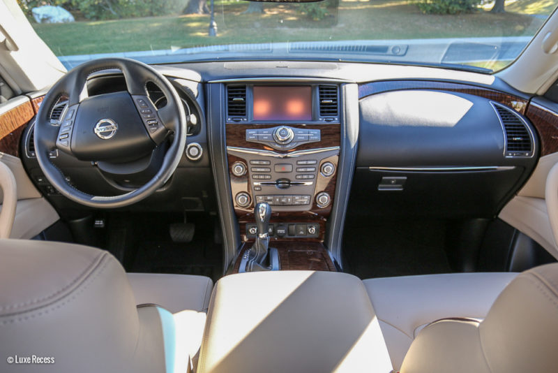 2017 Nissan Armada luxury SUV front cabin