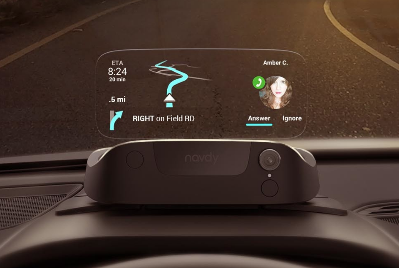 add safety technology old car head up display