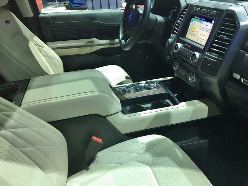 Ford Expedition interior.