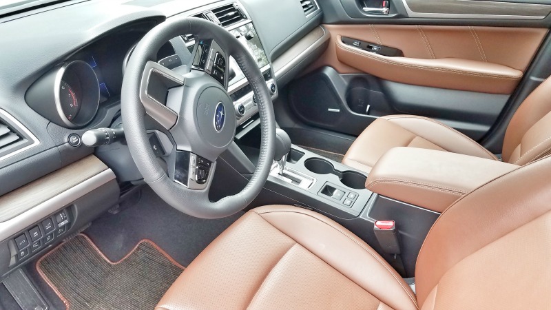 Interior view of the 2017 Subaru Outback 3.6R Touring