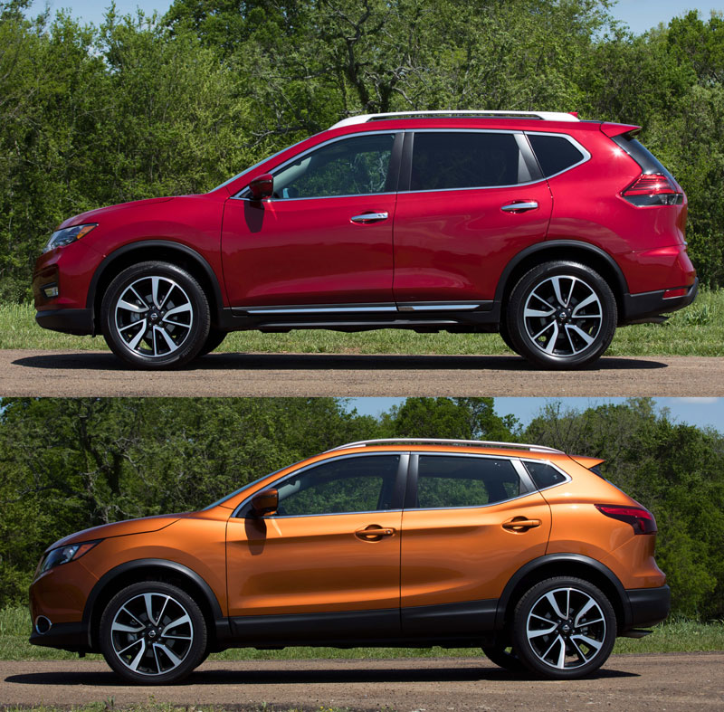 The new Nissan Rogue Sport is 12 inches shorter than the Rogue.