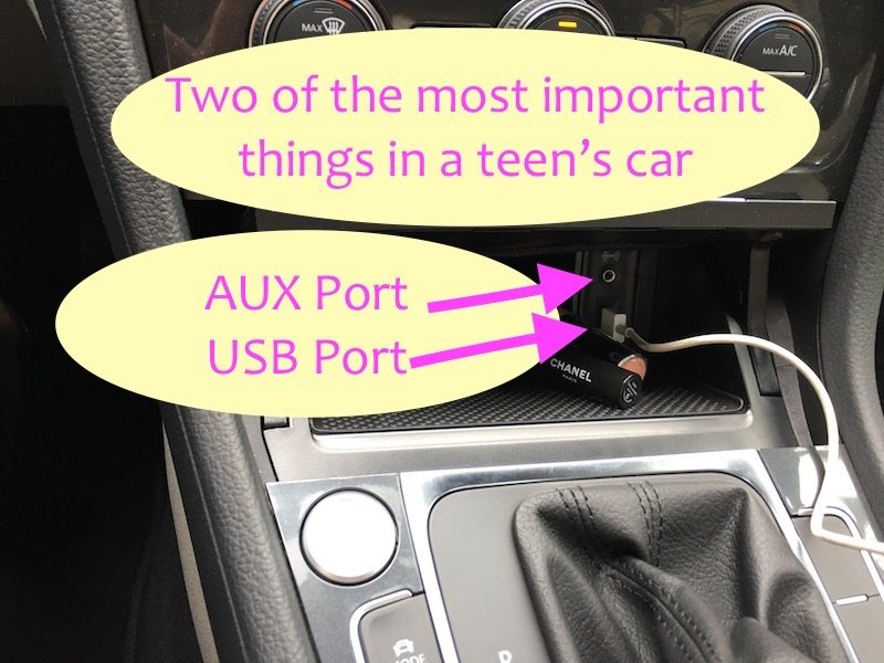 must have items teen car USB and AUX ports