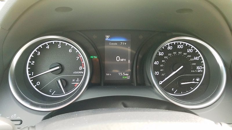 redesigned Camry dashboard