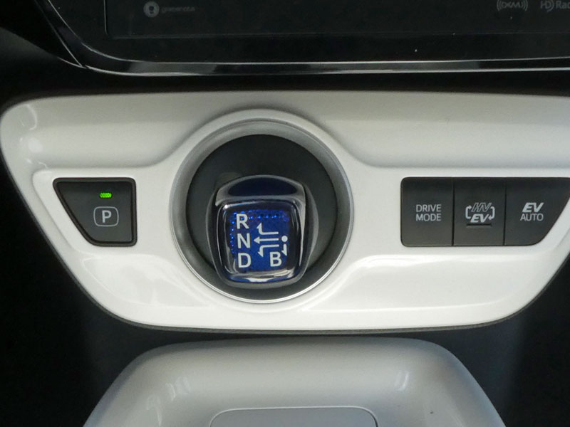 Regenerative braking in the Toyota Prius Prime. 