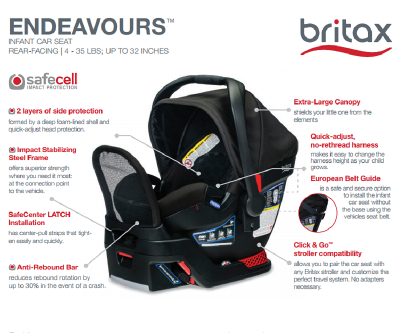 Britax Endeavours infant car seat