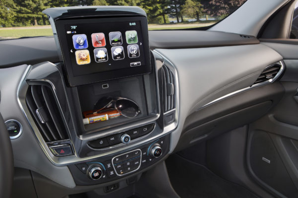 Hidden storage compartment can hold your phone, wallet, or sunglasses.