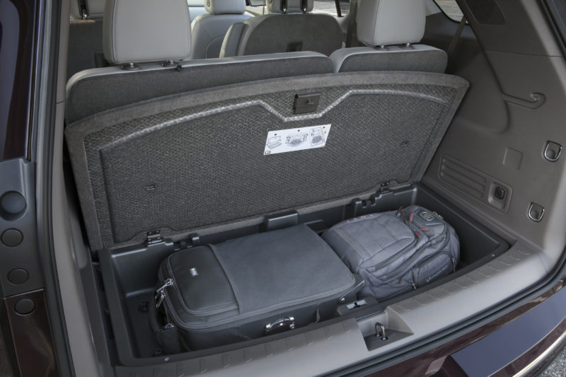 Extra storage options in the 2018 Chevy Traverse