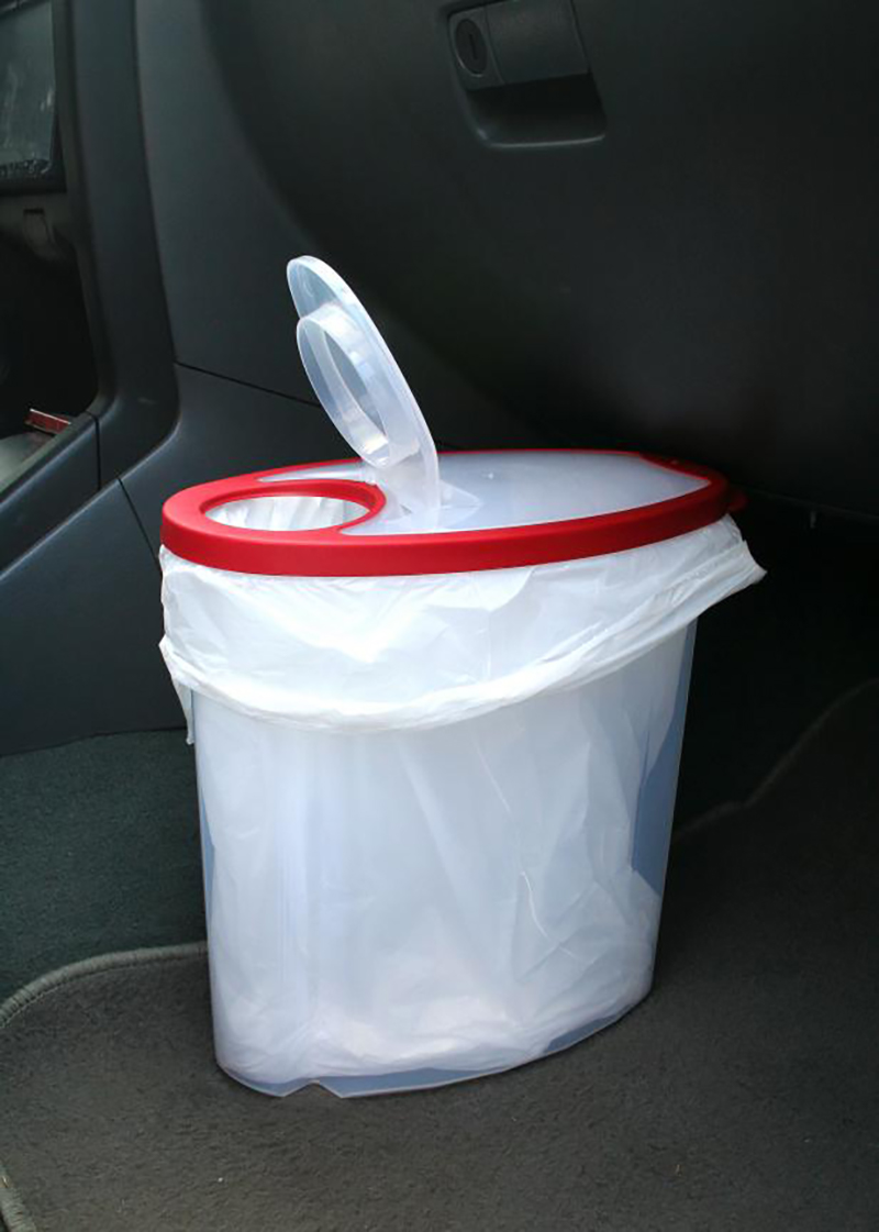 easy road trip garbage can
