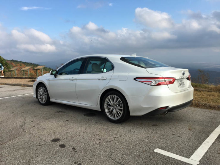 2018 Toyota Camry in the Ouashita Mountains